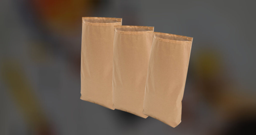 Multiwall Paper Bags/Sacks with Flat Bottom & Open Mouth