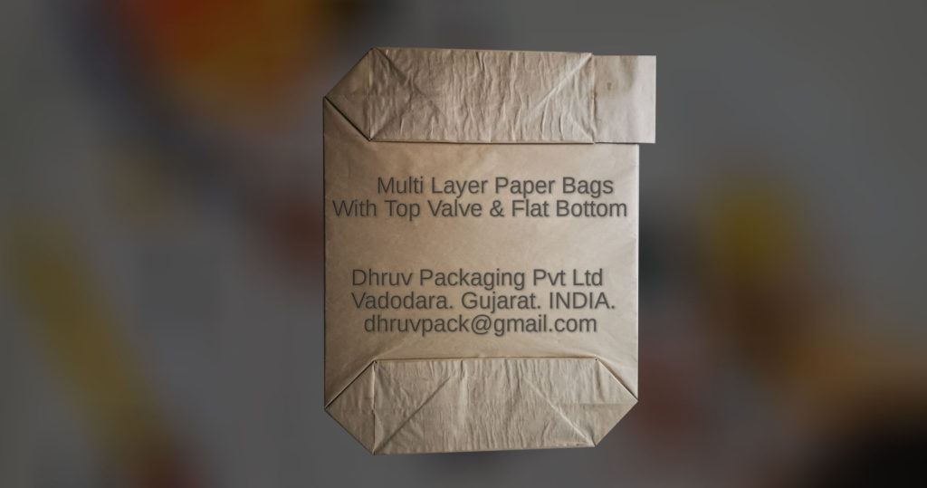 Multiwall Paper Bags/Sacks with Flat Bottom and Top Valve